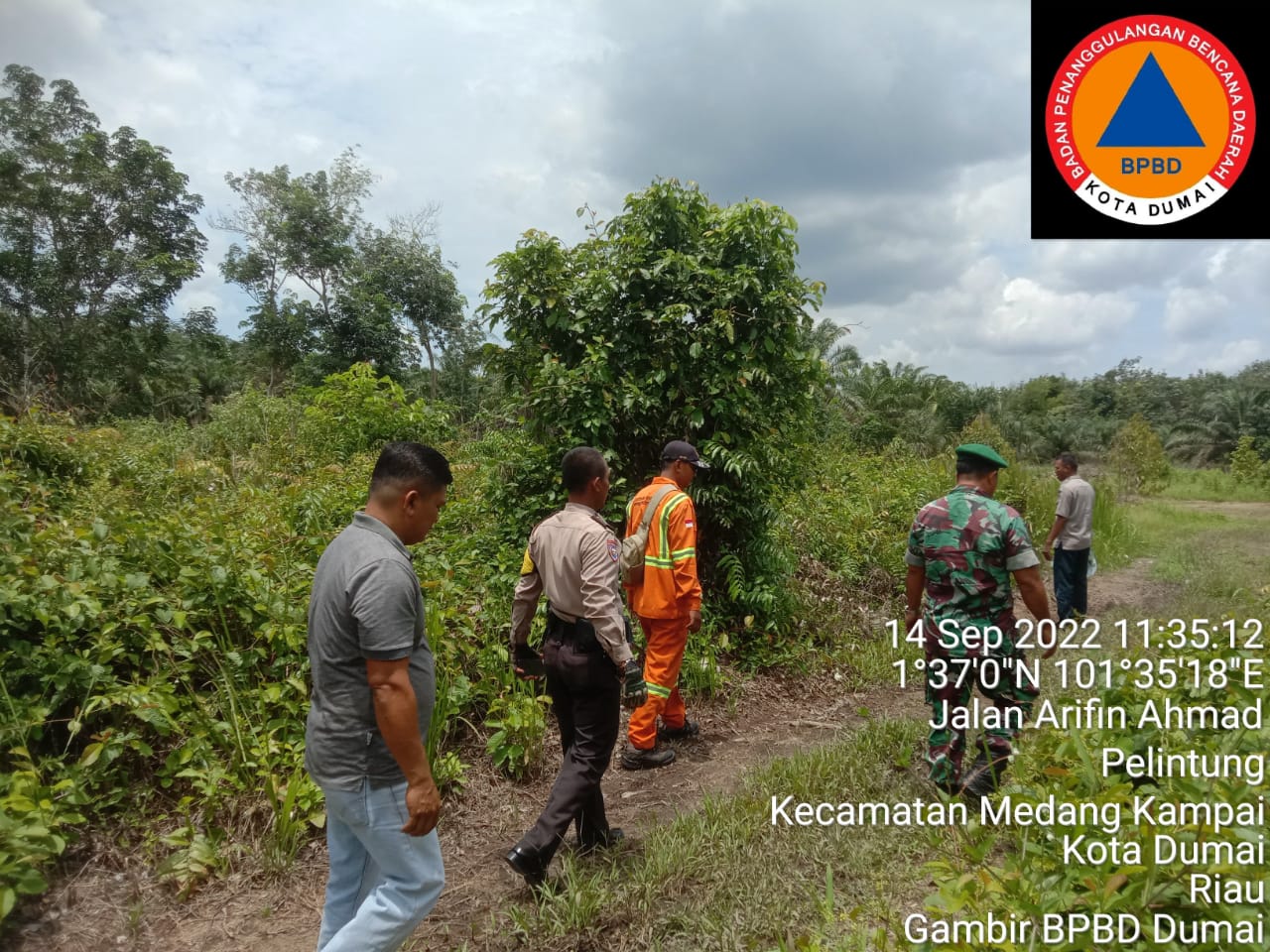 Pelda Hendrianto Laksanakan Patroli Cegah Karhutla