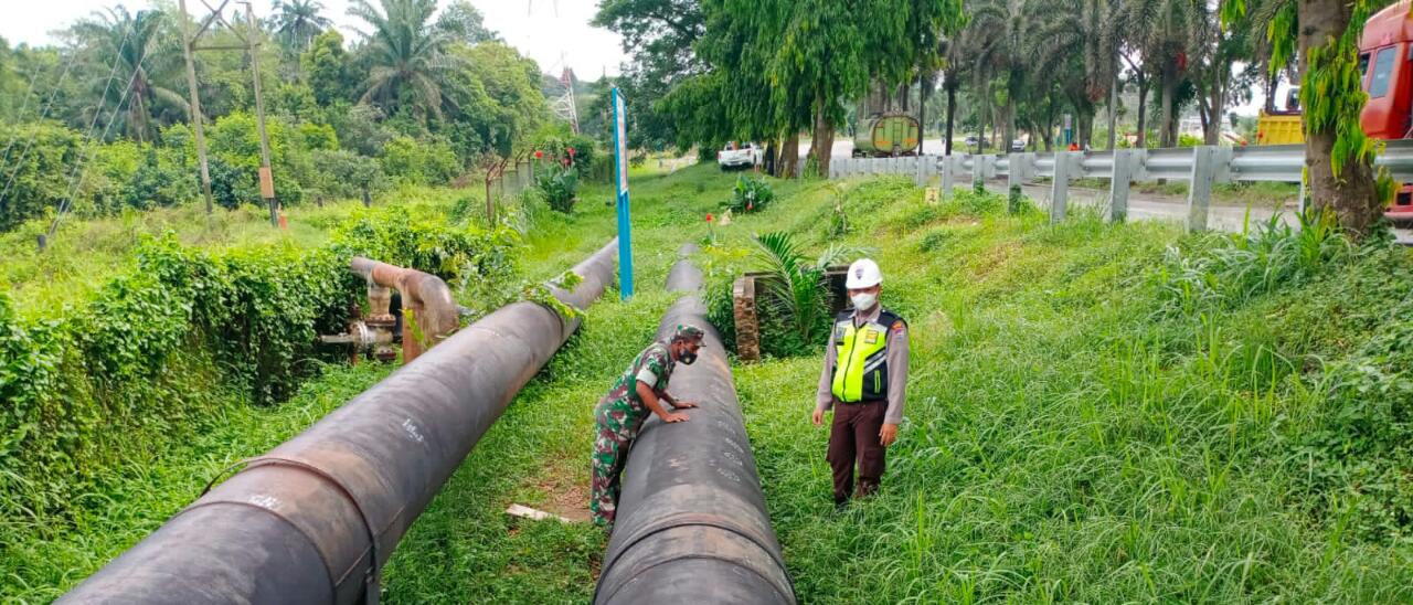 Serma Azman Pastikan Keamanan Pipa PHR di Hari Lebaran