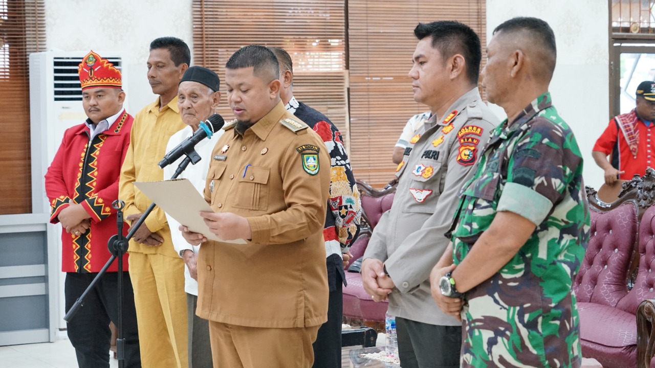 Pengukuhan Forum Pembauran Kebangsaan (FPK) Kecamatan Mandau Periode 2022-2026