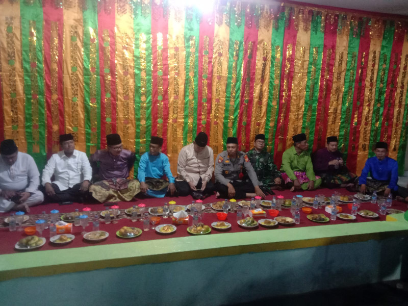 Bersama Personilnya, Danramil PWK 04 Hadiri Milad Kecamatan Medang Kampai