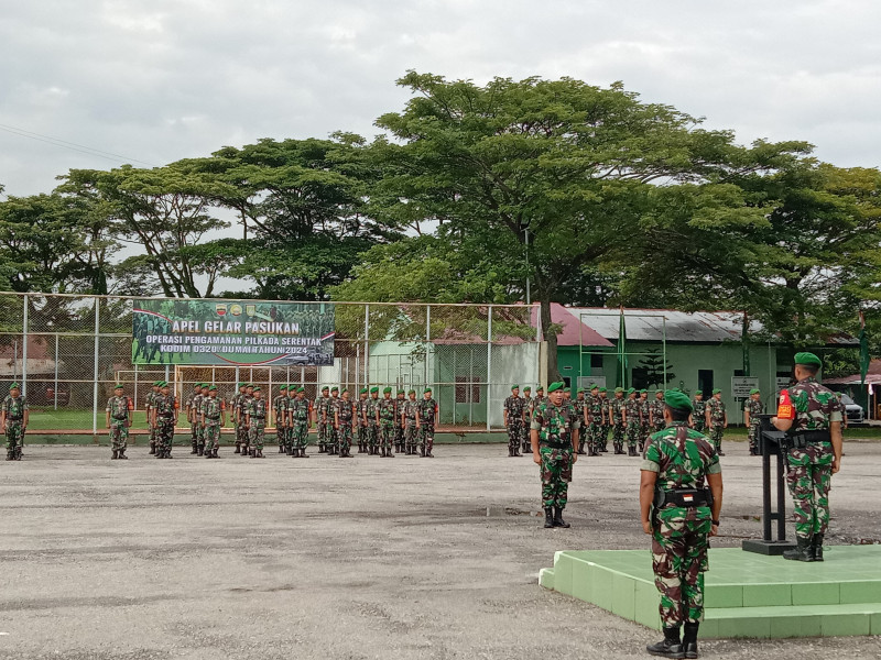 Kodim 0320/Dumai Gelar Apel Kesiapan Pengamanan Pilkada Serentak 2024
