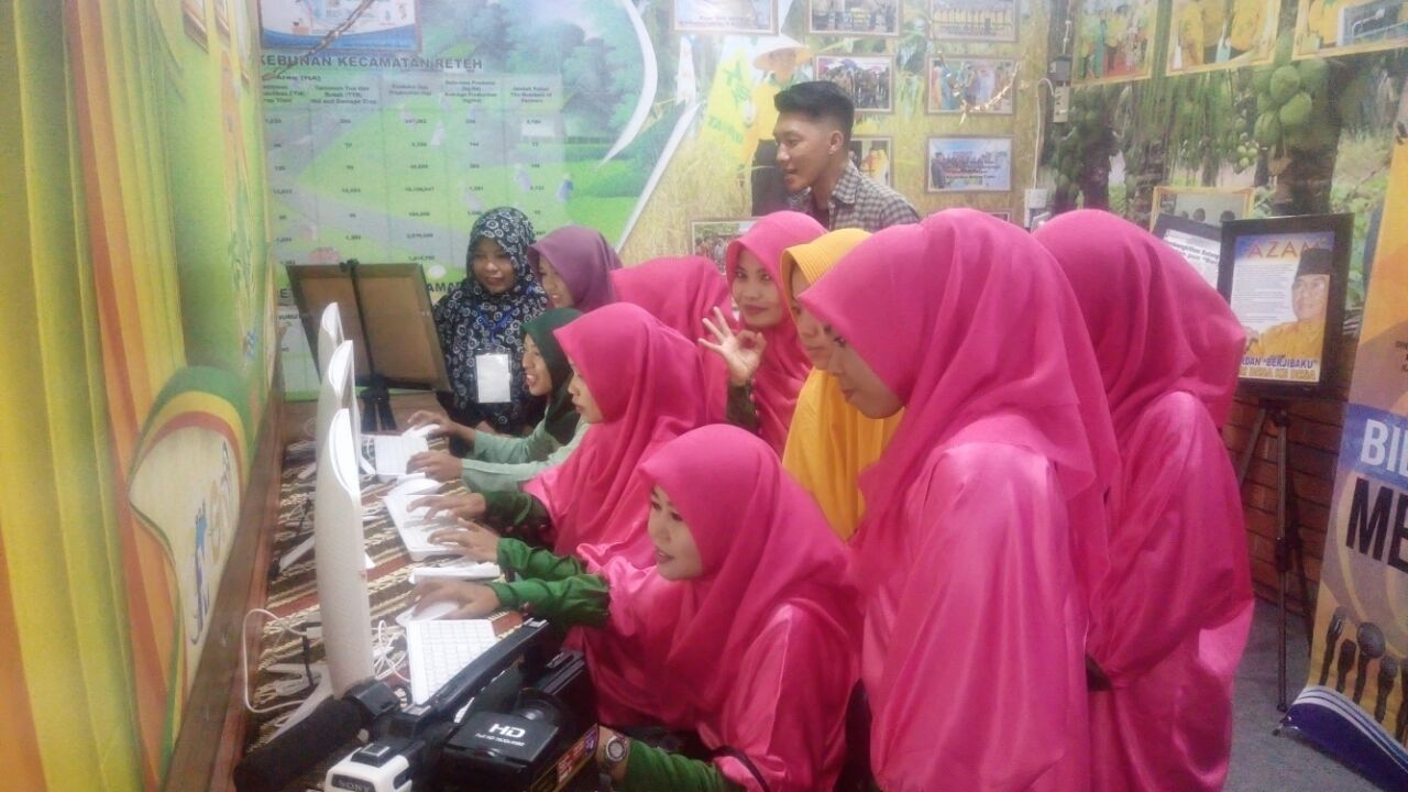 Stand Kominfo PS Inhil Jadi Salah Satu Stand Favorit