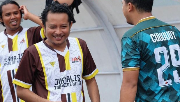 Dalam Rangka HPN, Bea Cukai Ajak Jurnalis Inhil Tanding Persahabatan Sepak Bola