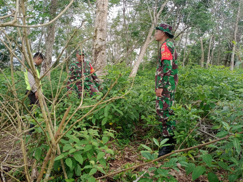 Babinsa Koramil 06 Merbau Melaksanakan Sosialisasi Pencegahan Karhutla