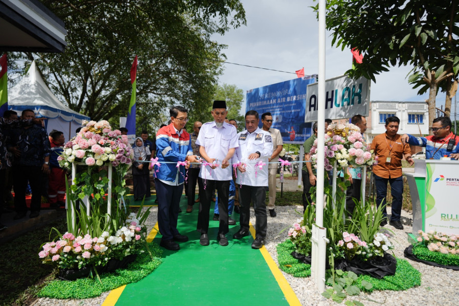 PT KPI Kilang Dumai dan Perumdam Tirta Dumai Bersama Gelar Seremonial Penerimaan Air Bersih