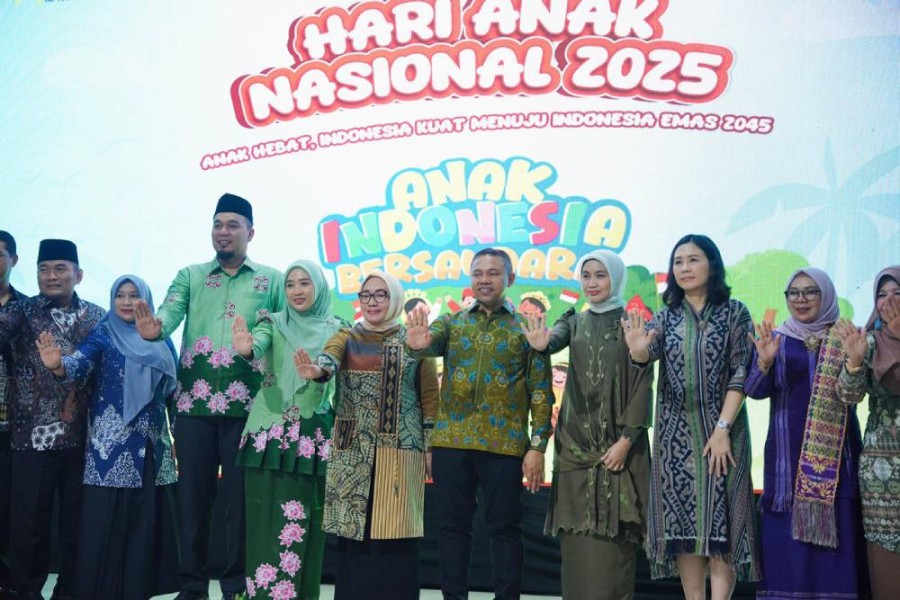 Wawako Sugiyarto Hadiri Jamuan Makan Malam Bersama Menteri PPPA di Rengat