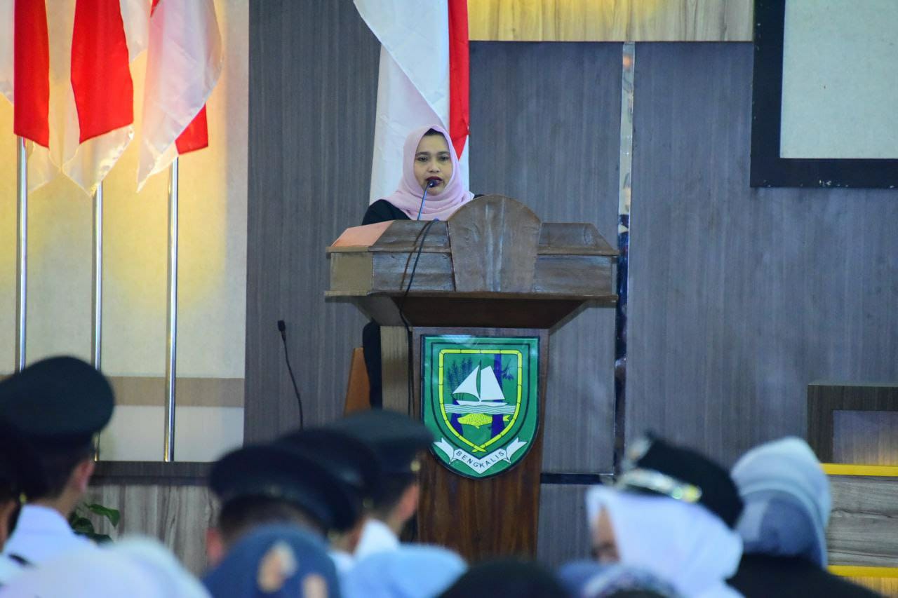 Bupati Bengkalis Kasmarni Lantik 171 Pejabat, Dr Ersan Saputra Plt Sekda