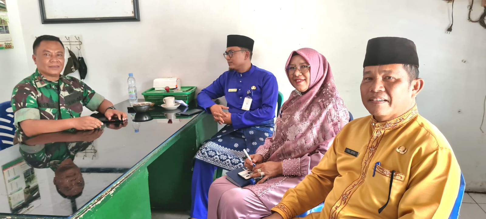 Mayor Inf Kabul Sambut Kedatangan Camat Dumai Kota Beserta Staff