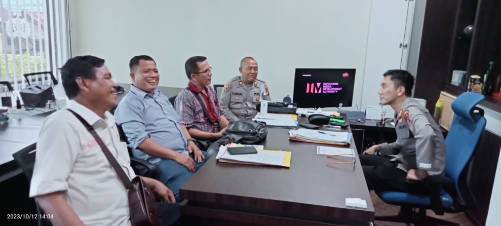 Panitia Pelantikan PPTSB Rokan Hilir Bersama Jajaran Silaturahmi Dengan Kapolres Rohil