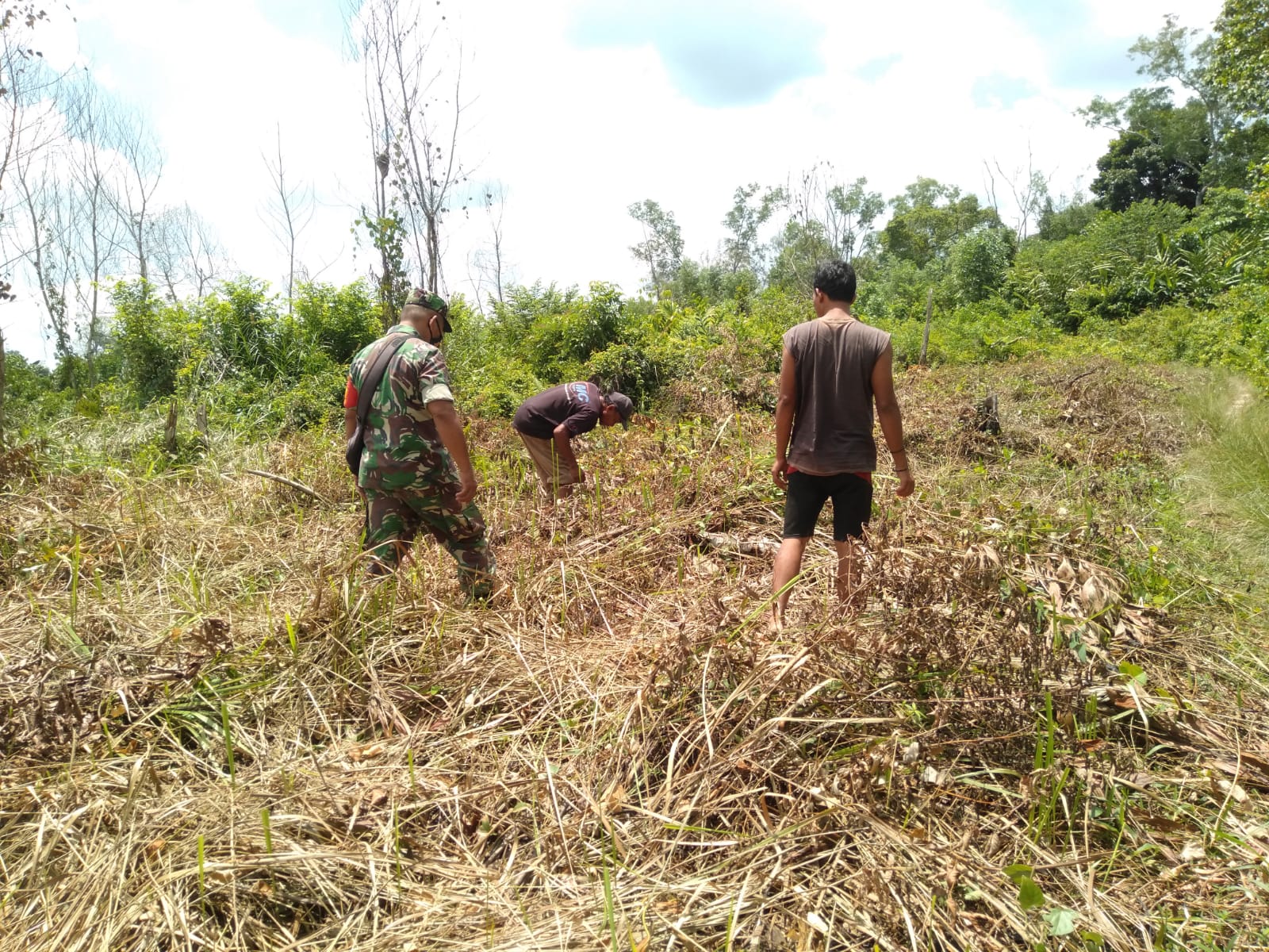 Patroli Cegah Karhutla Dilakukan Oleh Serka Fahrizal Purba