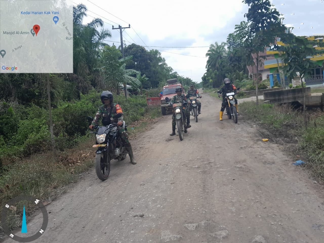 Personil Koramil 03 Laksanakan Giat Cegah Karhutla