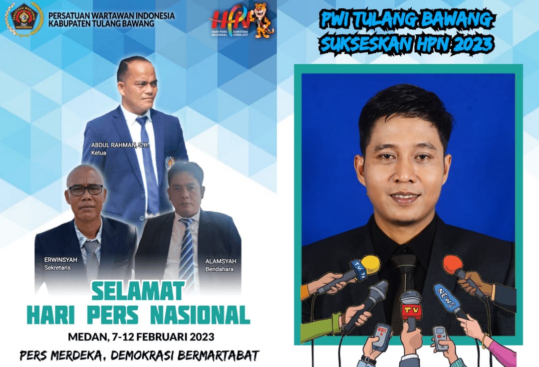 Sukseskan HPN 2023, PWI Tulang Bawang Berangkatkan 30 Anggota Menuju Kota Medan