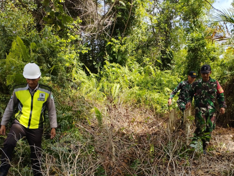 Giat Cegah Karhutla Oleh Babinsa Koramil 06 Merbau