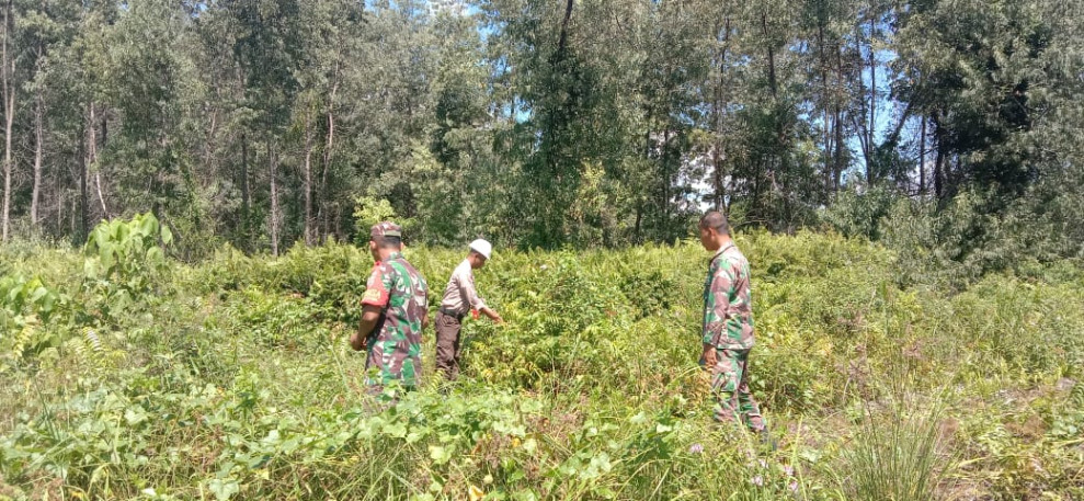 Tugas Rutin Babinsa Koramil 06 Merbau Dalam Mencegah Karhutla