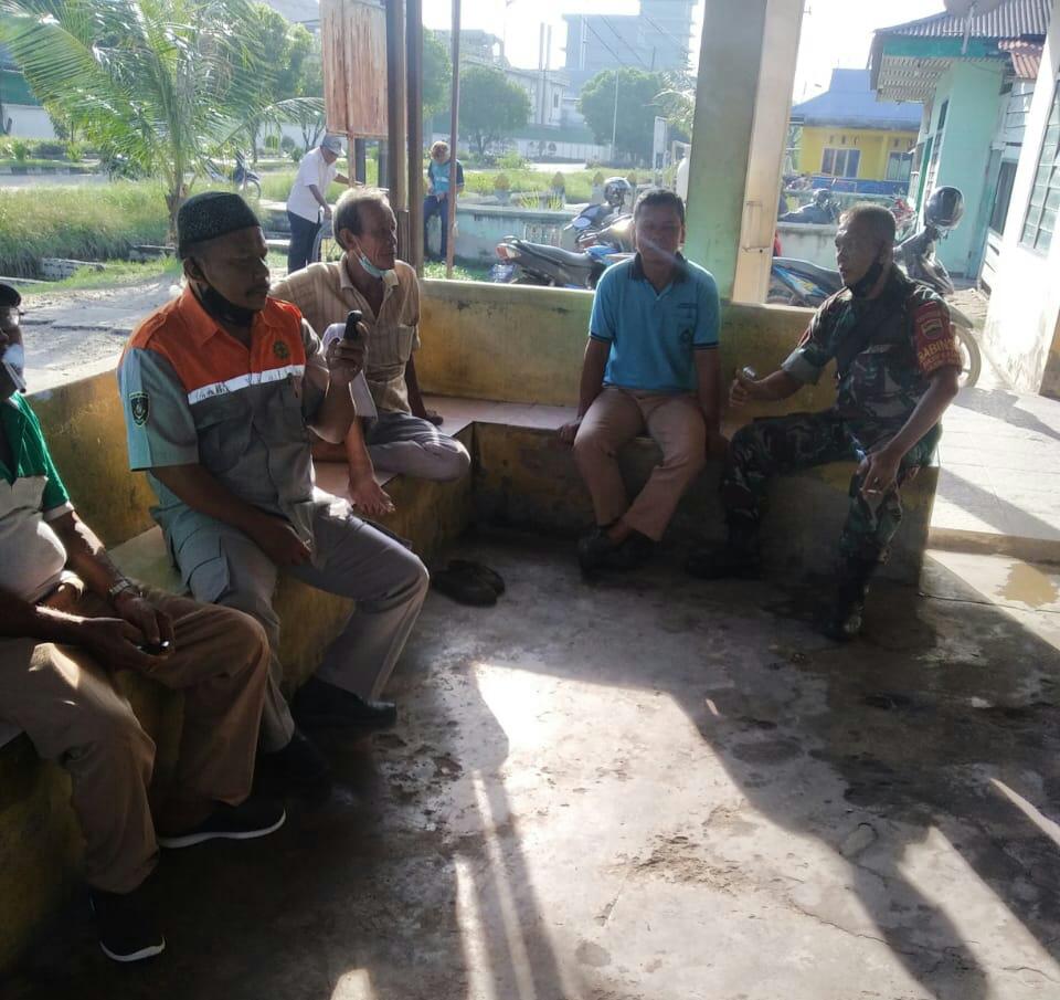 Peltu Wawan Berikan Pengarahan ke Masyarakat Terkait Covid-19