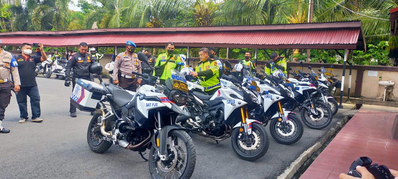 Bak Bikers, Kapolda Riau Kunjungan Kerja ke Inhil Gunakan Moge