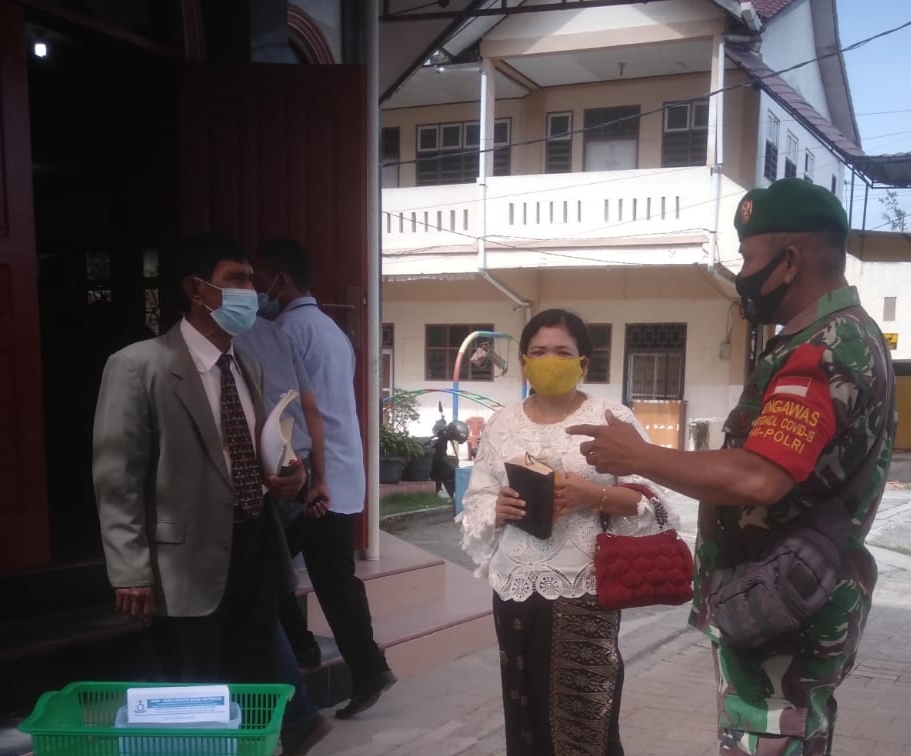 Serka Fahrizal Purba Lakukan Sosialisasi Pencegahan Covid-19 di Rumah Ibadah