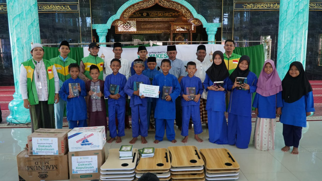 Dakwah Kepulauan Laznas Yakesma Kepri, salurkan bantuan  Sarana Prasarana Dakwah ke Pulau Dendun Kabupaten Bintan