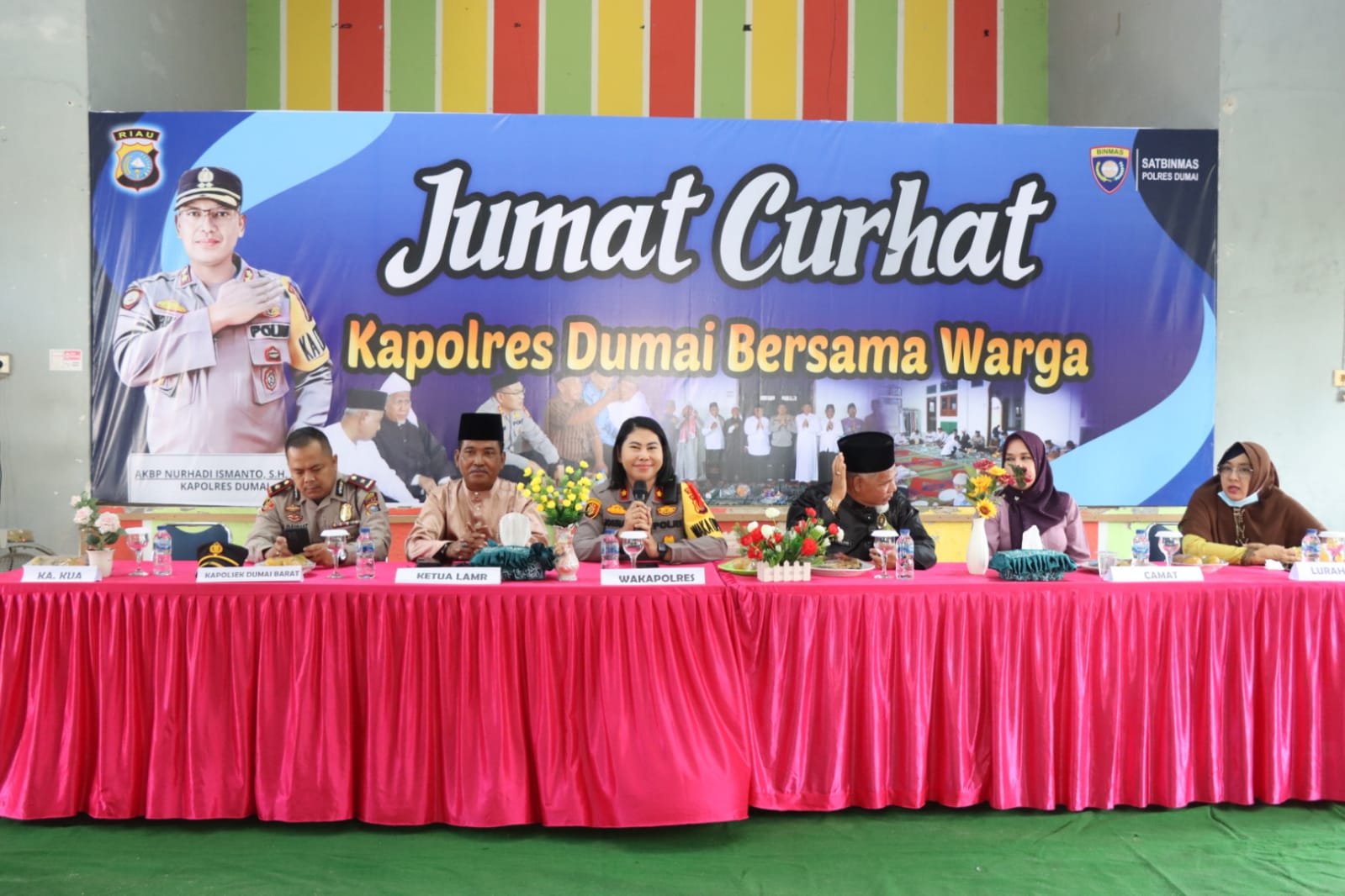 Pelaksanaan Jumat Curhat Tajaan Polres Dumai Berlangsung Khidmat