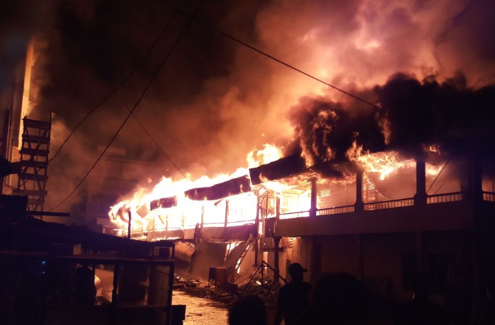 Hari Pertama Idul Fitri 1439 H, 57 Unit Ruko di Inhil Ludes Terbakar
