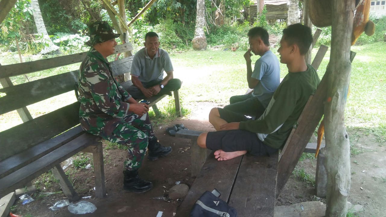 Giat Cegah Karhutla di Jalan Dahlia, Ini Pesan Serda Cerza Katno