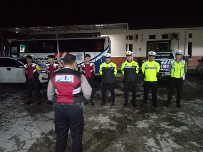 Sat Lantas Polres Kuansing Lakukan Patroli KRYD dan Penertiban Knalpot