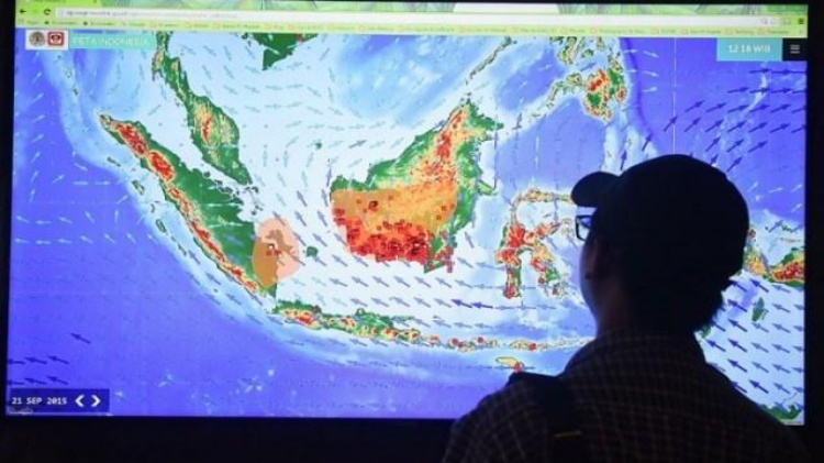 BMKG Mendeteksi Tiga Titik Api Di Riau
