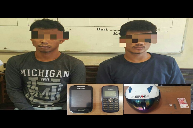Dua Pemuda di Mandau dicokok Polisi karena Edarkan Narkoba