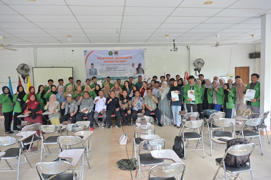 PWI Dumai Gelar Pelatihan Jurnalistik untuk Mahasiswa Universitas Dumai