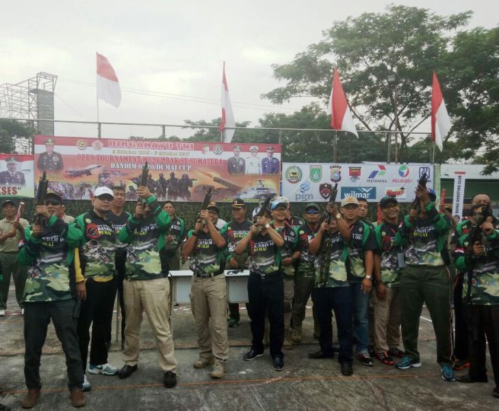 Dandim 0320/Dumai Resmi Buka Open Turnament Menembak Se-Sumatera