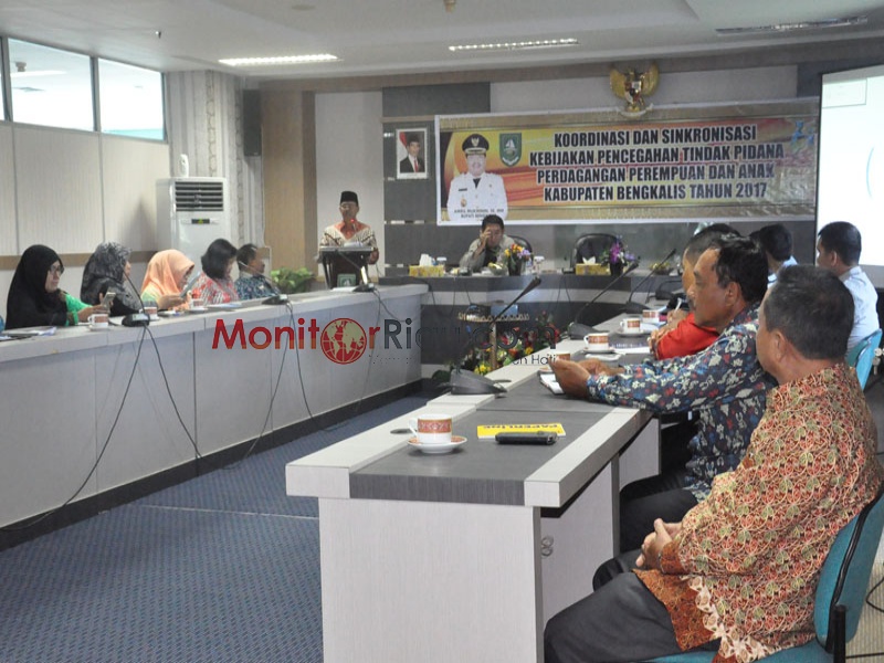 Cegah Tindak Pidana Perdagangan Orang, Pemkab Bengkalis Gelar Sinkronisasi