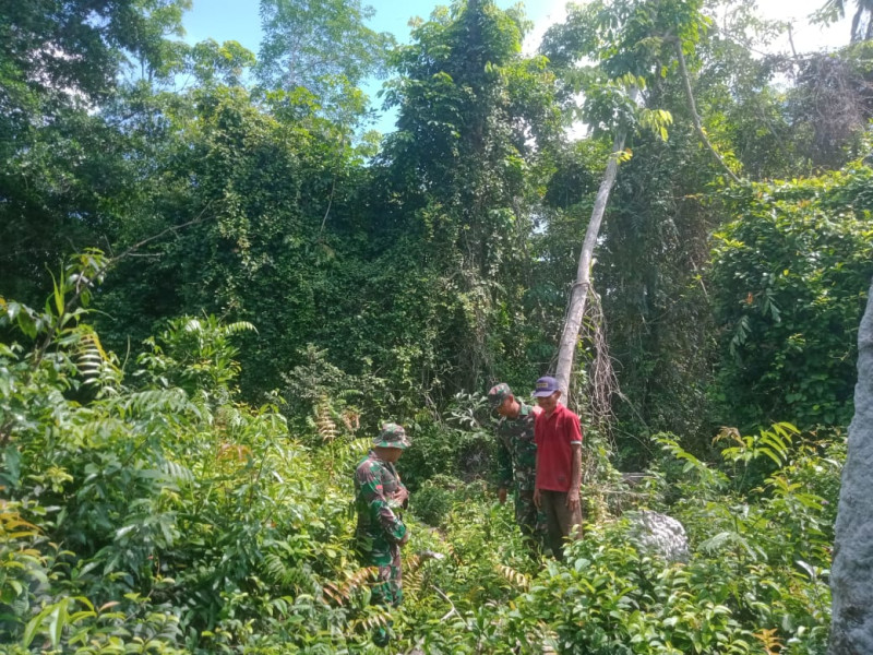 Giat Koramil 06 Merbau Cegah Karhutla