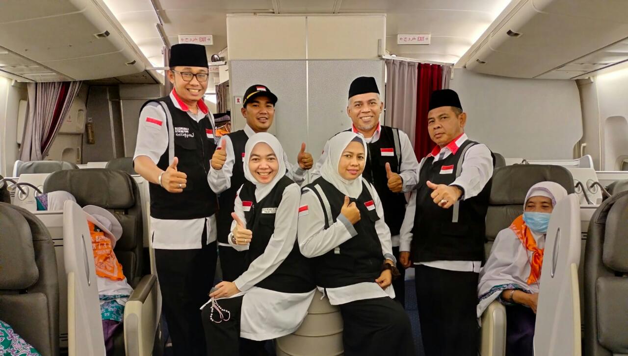 Jamaah Haji Kabupaten Bengkalis Tiba di Pekanbaru