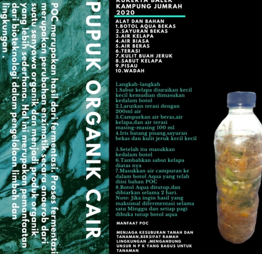 Mahasiswa Kukerta UNRI Buat POC dan Disosialiasikan Melalui Medsos