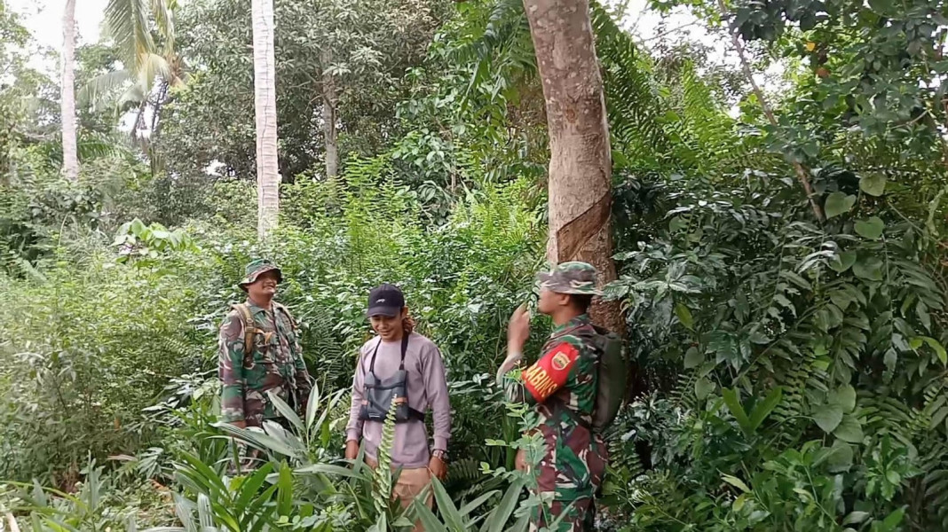 Pastikan Karhutla Tidak Terjadi, Personil Koramil 06 Merbau Melaksanakan Patroli dan Sosialisasi
