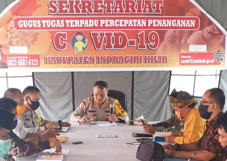 Gugus Tugas Covid-19 Inhil Gesa Sinkronisasi Data Calon Penerima Bansos