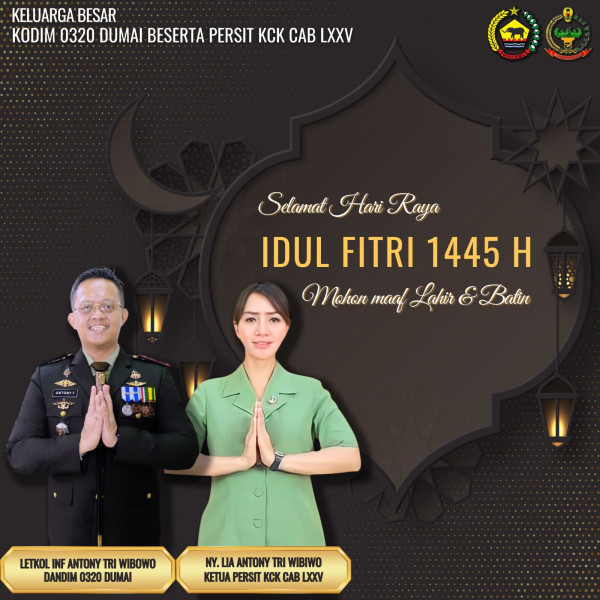 Dandim Dumai Ucapkan Selamat Idul Fitri, Harapan Untuk Kedamaian Bersama