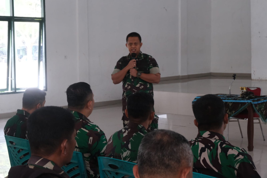 Letkol Inf Antony Tri Wibowo Beri Arahan Penting Kepada Anggota Kodim 0320/Dumai