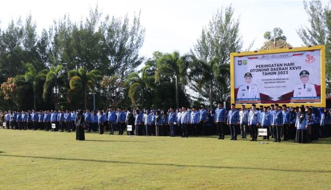 Pimpin Apel Hari Otonomi Daerah, Wali Kota Tekankan Tiga Hal Penting Untuk ASN