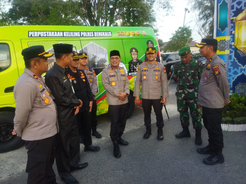 Wakapolda Riau Cek Pos Pengamanan Operasi Tertib Ramadhan di Mandau
