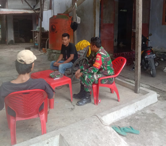 Komsos Jaga Keamanan Dilaksanakan Oleh Sertu Afnal