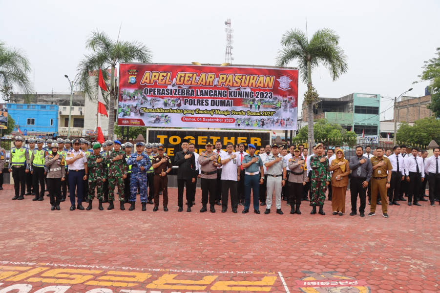 Polres Dumai Gelar Pasukan Operasi Zebra Lancang Kuning 2023