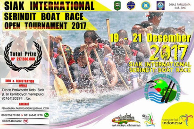 Siak Gelar Serindit Boat Race Tahun 2017