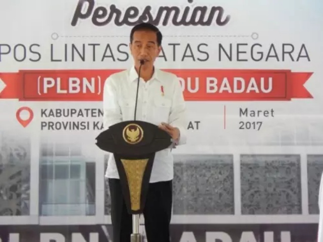 BANGGA..!! Presiden Jokowi Resmikan Pos Lintas Batas Negara Badau
