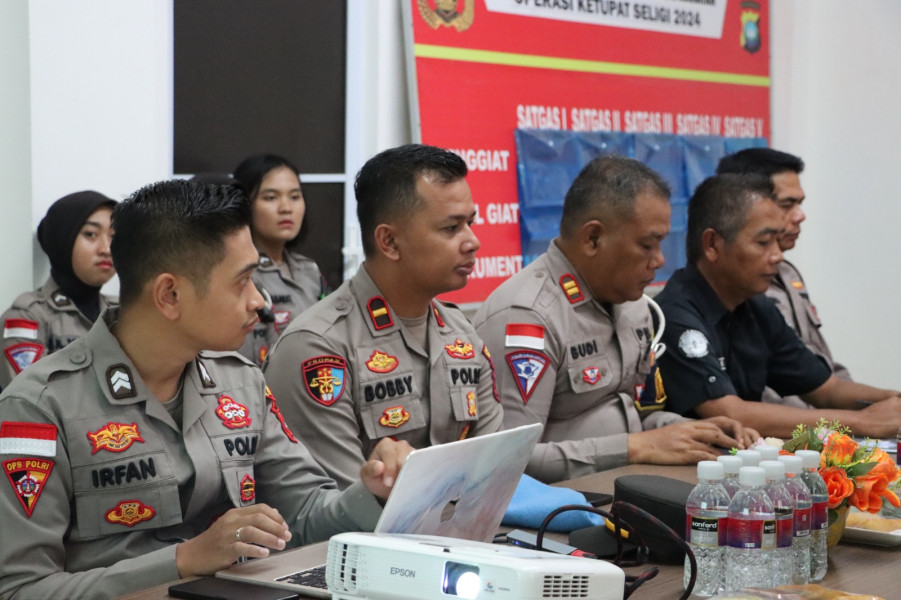 Jelang Operasi Patuh Seligi 2024, Polres Bintan Laksanakan Latpraops