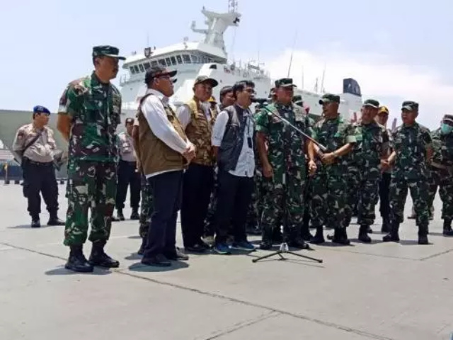 TTNI Lakukan Dekontaminasi Sarana dan Prasarana di Pulau Sebaru