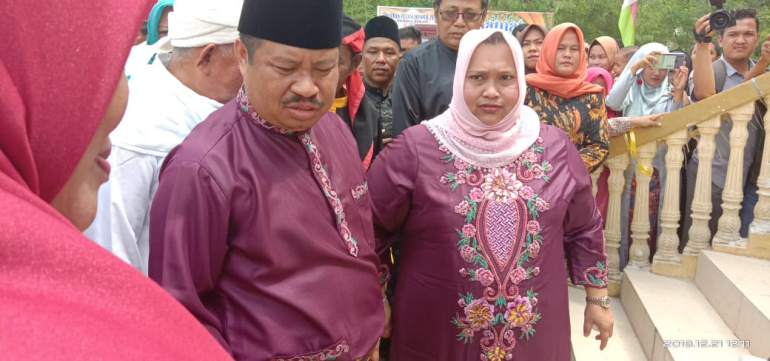 Bupati Amril mukminin resmikan rumah Melayu sakai