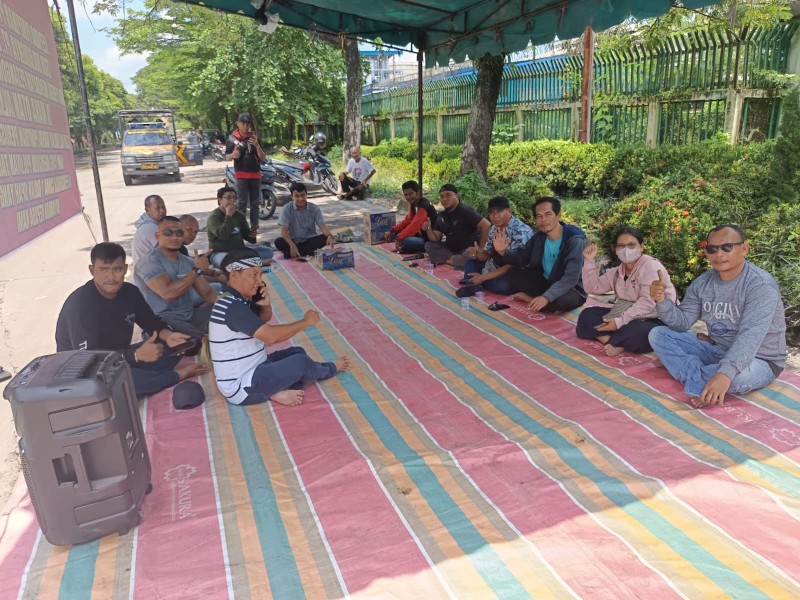 FAPTekal Geruduk Pelindo Dumai, Tuntut PT Dumai Bulking Bayarkan Pesangon