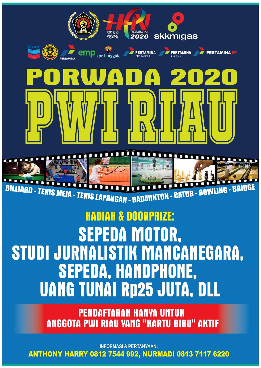 Bulan Ini, PWI Riau Gelar Pekan Olahraga Wartawan Daerah