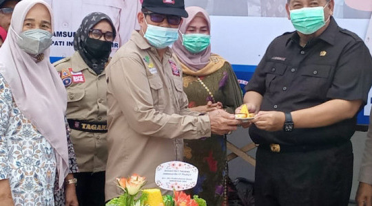 Sekda Inhil Hadiri Peringatan HUT Tagana Ke-17 Tahun 2021